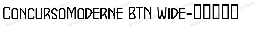 ConcursoModerne BTN Wide字体转换